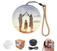 WANWEN Magic Crystal Ball Ornament, WiFi Personalized Crystal Ball Video Player, Core Memory Orb, 2.7" Memory Orb Christmas Ornament, Uploadable Videos & Photos (White)