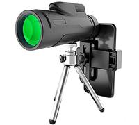 WANWEN Monocular Compacto de Alta Potencia 12X50 con visión Nocturna Resistente al Agua Bak4 Prism Fmc Lens Monocular con Adaptador de teléfono Inteligente para observación de Aves Little Surprise