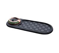 WANWEN Multifunction Car Anti-Slip Mat Auto Phone Holder, Vehicle-Mounted Anti-Slip Mat, Sticky Pad for Car Dashboard with Temporary Parking Number Plate for Phones, Keys, Gadgets (Black)