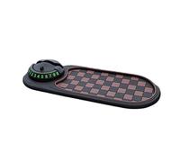 WANWEN Multifunction Car Anti-Slip Mat Auto Phone Holder, Vehicle-Mounted Anti-Slip Mat, Sticky Pad for Car Dashboard with Temporary Parking Number Plate for Phones, Keys, Gadgets (Brown)