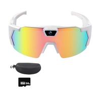 WANWEN Smart Glasses Camera, Gafas con Cámara 4K, Adecuadas para Hombres y Mujeres, Fotografía y Grabación de Vídeo HD 1080P, Deportes al Aire Libre (Colorful B)