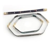 WANYI 2 Piezas Metal Marcos Internos Flexibles, Clips Primavera Monedero, Clip Accesorios, Cierres Bolsas Marco Flexible, Monedero Bisagra Bolso para Bricolaje Bolsa(24.5CM)