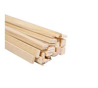 WANYI 20 Piezas Listones de Madera, Palitos de Madera 100 x 6mm, Madera de Pino, Manualidades y Bricolaje