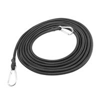 WANYI 3M Pulpos Elasticos con Gancho, Negro Gomas Elásticas con Ganchos Banda Elástica Expansión de 2,5X Bungee Cord para Coches Bicicletas Camping Equipaje