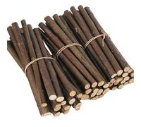 WANYI 50 Piezas Palitos de Madera Natural Palos Madera para Manualidades Natural Ramas con Corteza para DIY Manualidades Decoración del Hogar 0,6-1cm