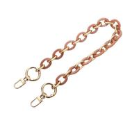 WANYI 60CM Cadena para Bolso Resina Acrílica Cadenas de Metal Correas de Hombro Cadena de Repuesto con Hebillas para Bolsos de Hombro Carteras(Rosa)