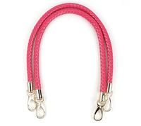 WANYI Asas para Bolsos 2 Piezas 60 CM PU Bolso de Cuero Correas de Mano de Repuesto Universal con Mosquetón para Bolso de Bricolaje Accesorios (Rosa)