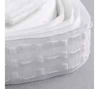 WANYI Cinta para Fruncir 75mm Universal, Cabecera de Cortina, Pasabarra de Pliegue para Ventana y Puerta