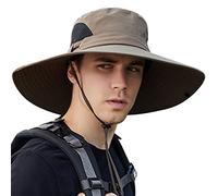 WANYI Sombreros de Pesca para Hombre Mujer con Protección UPF 50+ Gorras de Sol Plegables Cámping Excursionismo Caminando Acampada Respirable（927 Verde Militar）