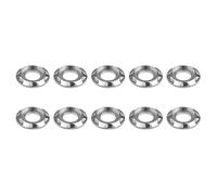 Wanyifa Arandela de titanio M5 M6 M8 M10 Arandela espaciadora para motocicleta coche decorativo paquete de 10 (M8, plata)