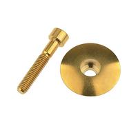 Wanyifa Ti - Tapa Superior para Auriculares (Titanio, con Perno de Titanio, M6 x 35 mm)