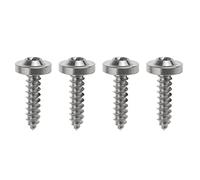 Wanyifa Titanio M4 M5 15 17 20 mm Tornillos autorroscantes cabeza Torx Tornillos para motocicleta Paquete de 4 (M4 x 20 mm, titanio normal)