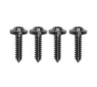 Wanyifa Titanio M4 M5 15 17 20mm Tornillos autorroscantes cabeza Torx Tornillos para motocicleta Paquete de 4 (M5 x 15 mm, negro)