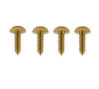 Wanyifa Titanio M4 M5 15 17 20mm Tornillos autorroscantes cabeza Torx Tornillos para motocicleta Paquete de 4 (cabeza de botón de bola M5 x 17 mm, dorado)