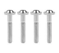 Wanyifa Titanio Ti M5x10 12 15 20 25 30 35mm Botón Torx Tornillo de cabeza para bicicleta motocicleta (M5x30mm, Ttanio normal)
