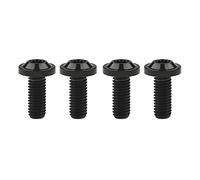 Wanyifa Titanium M8 10 15 20 25 30 60 70 mm Tornillo de cabeza Torx Paquete de 4 tornillos (M8 x 15 mm, negro)