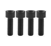 Wanyifa Titanium Ti M8 x15 20 25 30 35 40 45 50 60 m 1,25 mm de paso, hexagonal, tornillos de cabeza hexagonal, 4 unidades (cabeza cuadrada M8 x 25 mm, negro)