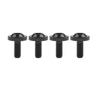 Wanyifa Tornillos Torx T30 de titanio M6 10 15 20 25 mm para bicicleta, motocicleta, coche, paquete de 4 (M6 x 15 mm, negro)