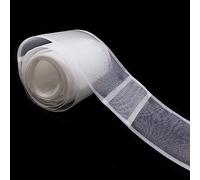 WANYIG Cinta para Cortinas con Presilla Transparente 10CM de Ancho Espesado Cinta para Cortinas Fruncir Pasabarra con Presilla Nylon (20M)