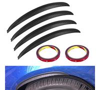 WANYIG Guardabarros Coche Universales 33CM Paso de Rueda Protector Anti-arañazos Accesorio de Automóvil Fender Flares Universal con Pegamento 3M (4 Piezas)