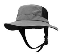 WANYIG Sombrero para el Sol UPF50+ Plegable con 6cm Aleros Anchos Gorro de Surf Jungla Senderismo Pesca Pescador Impermeable Transpirable 56-60CM(04 Gris Oscuro)
