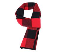 WANYING Hombre Bufanda de Punto 6% de Lana Súper Suave Invierno Otoño Casual Business Sencillo Elegante - 180×30 cm Cuadros