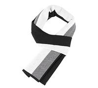 WANYING Invierno Otoño Hombre Bufanda de Punto 6% de Lana Súper Suave Casual de Negocios - 180 * 30 cm Rayas Negro Blanco