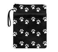 Wanyint Funda protectora para libro con cremallera para bibliotecario de gusanos de biblioteca, accesorios de libros lindos de 11.4 x 8.7 pulgadas, pata negra