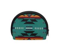Wanyint Mini monedero con cremallera, monederos, bolsillos, monedero portátil, Estilo azteca del suroeste, Bolsa para monedas