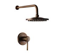 Wanym Sistema de Ducha de Latón Antiguo Válvula de Cerámica Baño Mezclador de Ducha Grifería Monomando Dos orificios Set de Grifos de Ducha