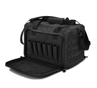 WAOBE Bolsa de Rango de Pistola táctica Bolsa de Lona de Tiro con Pistola Bolsa de Accesorios de Equipo de munición para Revista de Pistolas para Deportes de Campo de Tiro de Caza/Black