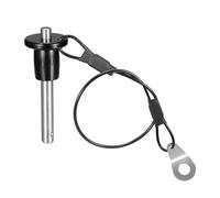 Waoclowr Pasador de liberación rápida de acero inoxidable, 6 mm de diámetro, pasador de bloqueo de balas con botón a presión, longitud útil de 25 mm, fácil instalación