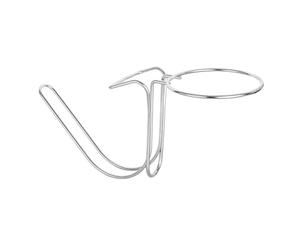 Waoclowr Soporte para cubo de hielo para escritorio, soporte para radiador, estante para cerveza, soporte para cubos de vino, para cócteles al aire libre, cocina, color plateado