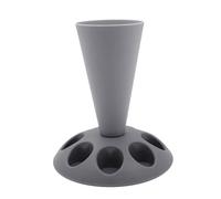 Waoclowr Soporte para pastelera, herramienta de decoración de pasteles con 8 boquillas ranuradas, soporte para mangas pasteleras de plástico para decoración de pasteles A