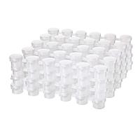 Waoclowr Tiras de colores compactas prácticas 2 ml | 24 botes de plástico transparente de 2 ml, 15 × 1,5 cm, ideales para pigmentos, cosméticos y materiales de manualidades.