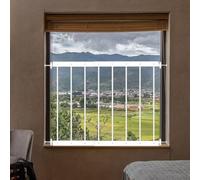 WAOWAO Protectores de Seguridad para Ventanas para niños, niños y niños pequeños, a Prueba de Mascotas, Extra Anchos, Color Blanco, protección para Ventana, Puerta de Seguridad para el hogar, 49.5