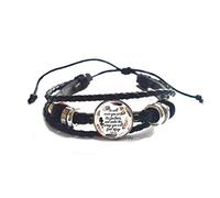 Waozshangu Pulsera con texto en inglés «The Will His Feathers and Under His Wings You Will find Refuge Salmo 91 4, pulsera de versículo de la Biblia, PU363
