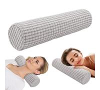 Wapasezyar Almohada Cervical y de Cuello, 11x45 cm, Almohada Ergonómica de Espuma Viscoelástica con Funda Lavable, Almohadas Cervicales para Dormir Antiarrugas y Ortopédica para Aliviar Dolor Cuello