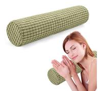 Wapasezyar Almohada Cervical y de Cuello 11x45 cm, Almohada Ergonómica de Viaje con Espuma Viscoelástica, Lavable, Cojín Cervical para Dormir, Almohadas Cervicales para Dormir