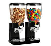 Wapasezyar Cereal - Dispensador de alimentos (2 L, plástico, dispensador de cereales y copos de maíz, ideal para dulces, recipientes herméticos (juego de tres piezas)