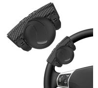 Wapasezyar Pomo de volante universal para la dirección, desmontable 360 ° giratorio botón de volante para coche, tractor, camión, carretilla elevadora, cortacésped, accesorios para vehículos diversos