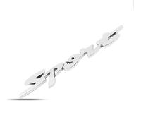 WAPEXI 1Pieza Sport Emblema Badge para Audi A4 Avant B9 8W I 2015-2024 Metal Coche Maletero Trasero Portón Guardabarros Pegatina Logo Letras Styling Accesorio,Silver