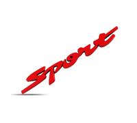 WAPEXI 1Pieza Sport Emblema Badge para Jaguar F-Pace | X761 | Bj. AB 2016 Metal Coche Maletero Trasero Portón Guardabarros Pegatina Logo Letras Styling Accesorio,Red