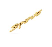 WAPEXI 1Pieza Sport Emblema Badge para Tesla Model Y I 2020-2024 Metal Coche Maletero Trasero Portón Guardabarros Pegatina Logo Letras Styling Accesorio,Gold