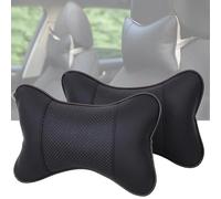 WAPEXI 2 Piezas Almohada Cuello del Coche para Renault Clio V/5 (AB Bj.2019), Almohada para el Cuello de Cuero PU, Suave Transpirable Almohada Cervical Coche