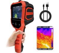 WapoRich Cámara termográfica por infrarrojos, 206 x 156, detector de mano infrarrojo, alta resolución y 300.000 píxeles, pantalla a color de 3,5 pulgadas, tarjeta micro SD de 6 GB integrada para
