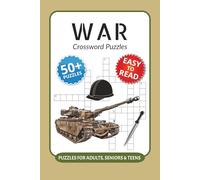 War Crossword Puzzles: Crossword Puzzles with Easy to Read Print about War, Battles, Strategies and More I 6x9 inches, 120 pages I 50+ Puzzles … Great ... veterans or students studying world history.