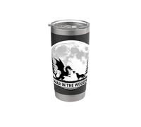 War In The Woods Wolf Boop El dragón que respira fuego en su totalidad Vaso térmico de acero inoxidable de doble pared