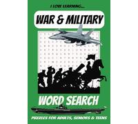 War & Military Word Search Puzzle Book: Word Searches for Easy to Read Print about Famous Wars, Battles and Military Equipment | 6x9 inches | 110 ... Gift for Vacations, Holidays, and Free Time.