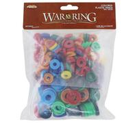 War of The Ring Anillos de plástico de colores - Juego de núcleos (más de 205 piezas)